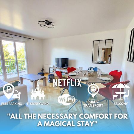 5' Disneyland Cozy Appartment มองต์เตฮวา ภายนอก รูปภาพ